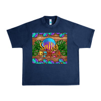 Navy salty beach Urban Heavy Tee - HRA Design Shop