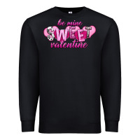 Black be mine sweet valentine Premium Sweatshirt - NancyCooperArtShop