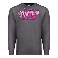 Charcoal Heather be mine sweet valentine Premium Sweatshirt - NancyCooperArtShop