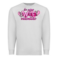 Dove Grey be mine sweet valentine Premium Sweatshirt - NancyCooperArtShop