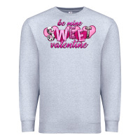 Heather Grey be mine sweet valentine Premium Sweatshirt - NancyCooperArtShop