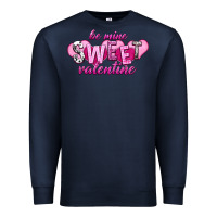 Navy be mine sweet valentine Premium Sweatshirt - NancyCooperArtShop