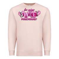 Pale Pink be mine sweet valentine Premium Sweatshirt - NancyCooperArtShop