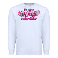 White be mine sweet valentine Premium Sweatshirt - NancyCooperArtShop