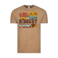 Vintage Coffee little sister biggest fan american football Vintage Tee - HRA Design Shop