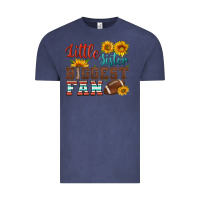 Vintage Denim little sister biggest fan american football Vintage Tee - HRA Design Shop