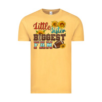 Vintage Mustard little sister biggest fan american football Vintage Tee - HRA Design Shop