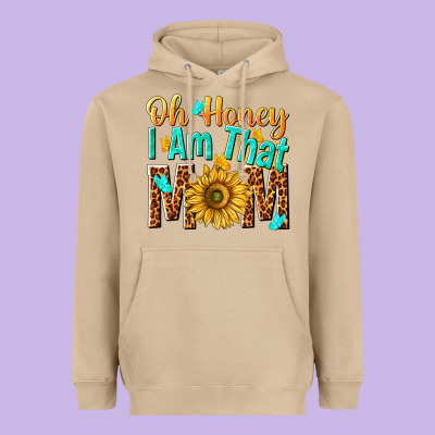 Oh Honey I Am That Mom Heavyweight Hoodie Designed By Nancycooperartshop