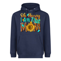 Navy oh honey i am that mom Heavyweight Hoodie - NancyCooperArtShop