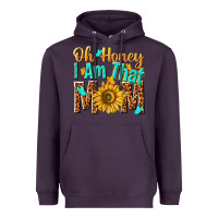 Plum oh honey i am that mom Heavyweight Hoodie - NancyCooperArtShop