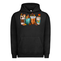 Pigment Black Thankful Coffee Cups Urban Hoodie - texasbilliewilder