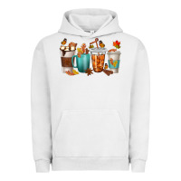 Pigment Lunar Rock Thankful Coffee Cups Urban Hoodie - texasbilliewilder
