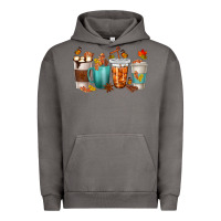Pigment Tornado Thankful Coffee Cups Urban Hoodie - texasbilliewilder