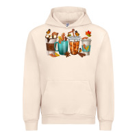 Sandshell Thankful Coffee Cups Urban Hoodie - texasbilliewilder