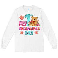 White my first valentines day Long Sleeve Tee - AdoDesignShop