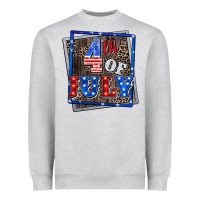 Heather Grey 4th of July  4th of july Heavyweight Sweatshirt - CowGirlArtShop