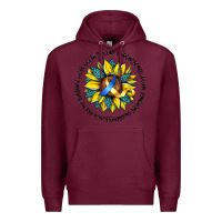 Burgundy down syndrome Premium Hoodie - Artiststas