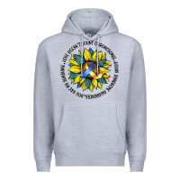 Heather Grey down syndrome Premium Hoodie - Artiststas