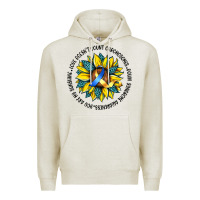 Oatmeal Heather down syndrome Premium Hoodie - Artiststas