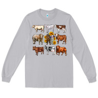 Moon Dust western cowsand sunflowers Long Sleeve Tee - AdoDesignShop