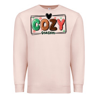 Pale Pink cozy season Premium Sweatshirt - MaliasSmallBusiness