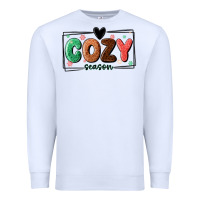 White cozy season Premium Sweatshirt - MaliasSmallBusiness