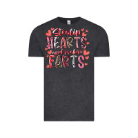Vintage Black stealin hearts and makin farts Vintage Tee - RacoonDesign