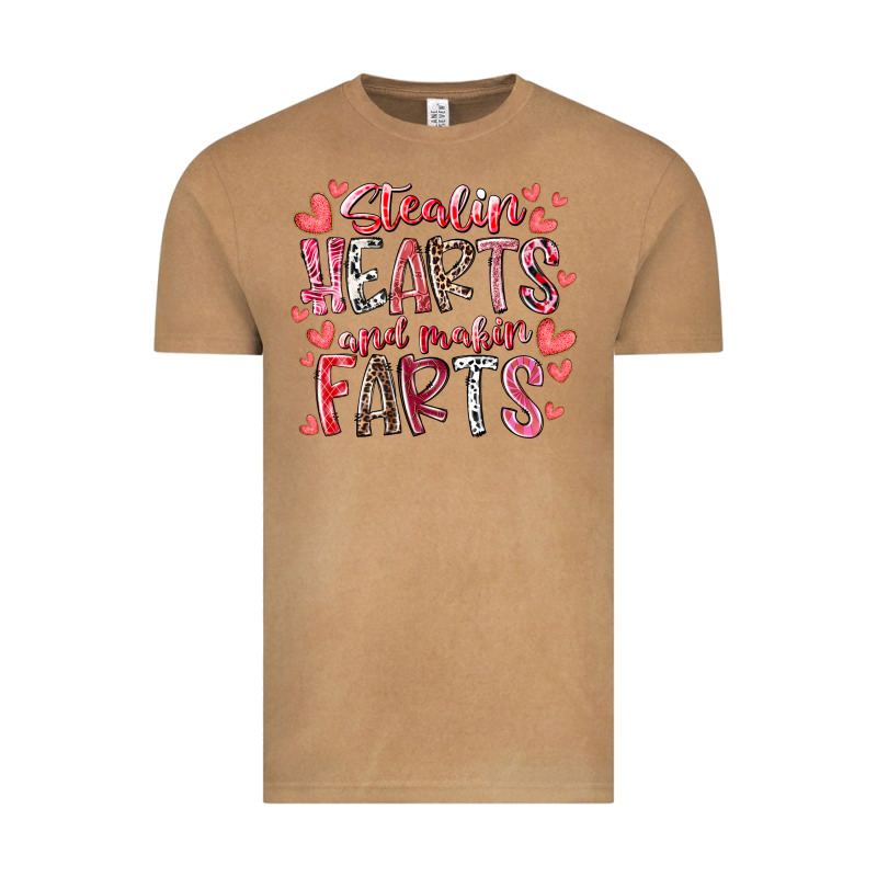 Stealin Hearts And Makin Farts Vintage Tee by RacoonDesign | Teevron