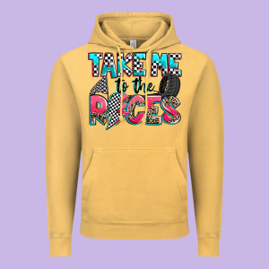 Take Me To The Races Vintage Hoodie Designed By Zillion Design Studio