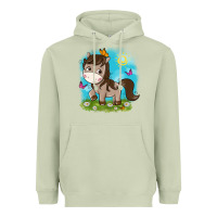 Matcha little cute horse Heavyweight Hoodie - NancyCooperArtShop