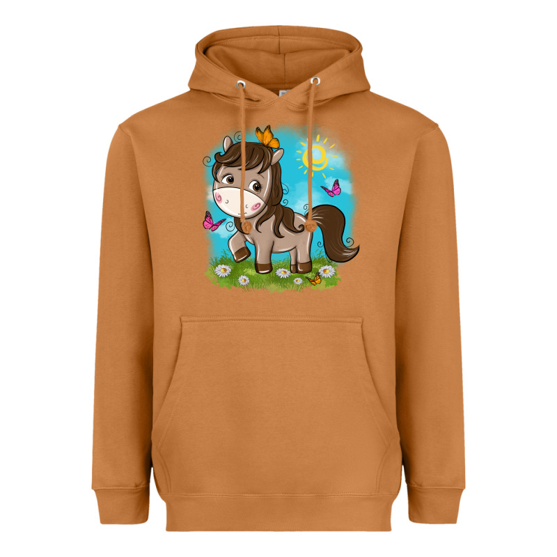Little Cute Horse Heavyweight Hoodie by NancyCooperArtShop | Teevron