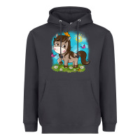 Smoke little cute horse Heavyweight Hoodie - NancyCooperArtShop