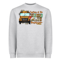 Heather Grey Captain Of Struggle Bus Busdrive Heavyweight Sweatshirt - CowhideDigitalArt
