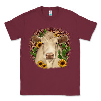 Burgundy charolais leopard cactus sunflower Classic Tee - JahusDesignShop