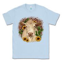 Dusty Blue charolais leopard cactus sunflower Classic Tee - JahusDesignShop