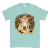 Seafoam charolais leopard cactus sunflower Classic Tee - JahusDesignShop