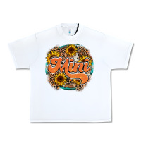 White mini western Urban Heavy Tee - RacoonDesign