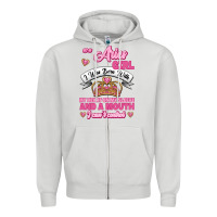 Dove Grey As A Aries Girl I Was Born With My Heart On My Sleeve And A Mouth Zipper Hoodie - Jasminsmagicworld