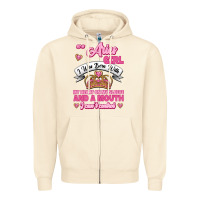 Sandshell As A Aries Girl I Was Born With My Heart On My Sleeve And A Mouth Zipper Hoodie - Jasminsmagicworld