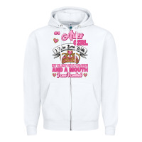 White As A Aries Girl I Was Born With My Heart On My Sleeve And A Mouth Zipper Hoodie - Jasminsmagicworld