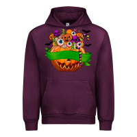 Mauve Wine Personalized Boy Halloween Candy Urban Hoodie - texasbilliewilder