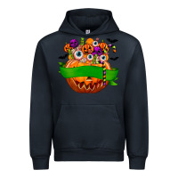 Navy Personalized Boy Halloween Candy Urban Hoodie - texasbilliewilder