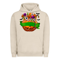 Pigment French Oak Personalized Boy Halloween Candy Urban Hoodie - texasbilliewilder