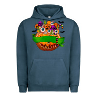 Pigment Midnight Navy Personalized Boy Halloween Candy Urban Hoodie - texasbilliewilder