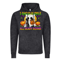 Vintage Black I Ghost People All Ready Round Vintage Hoodie - texasbilliewilder