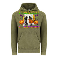 Vintage Olive I Ghost People All Ready Round Vintage Hoodie - texasbilliewilder