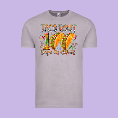 Taco Bout 100 Days Of School Vintage Tee Designed By Racoondesign