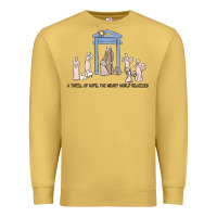 Antique Gold a thrill of hope nativity Premium Sweatshirt - MaliasSmallBusiness