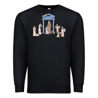 Black a thrill of hope nativity Premium Sweatshirt - MaliasSmallBusiness