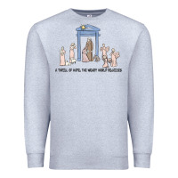 Heather Grey a thrill of hope nativity Premium Sweatshirt - MaliasSmallBusiness